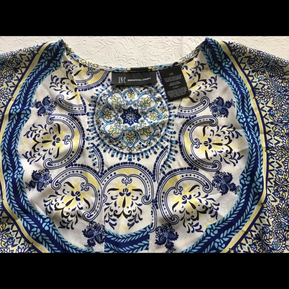 INC International Kimono with fringe - Picture 2 of 3